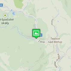 Położenie Sklanego Miasta w Teplicach (Czechy)