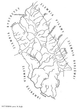 mapa sieci wodnej.